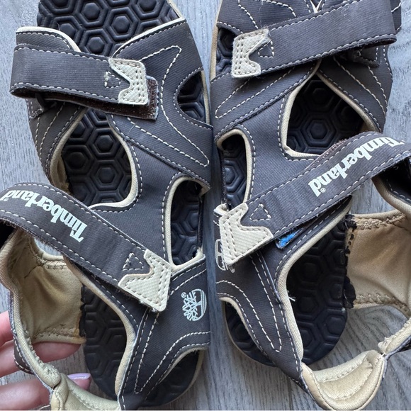 Timberland Kids Sandals - Dark Brown and Tan - Picture 2 of 7